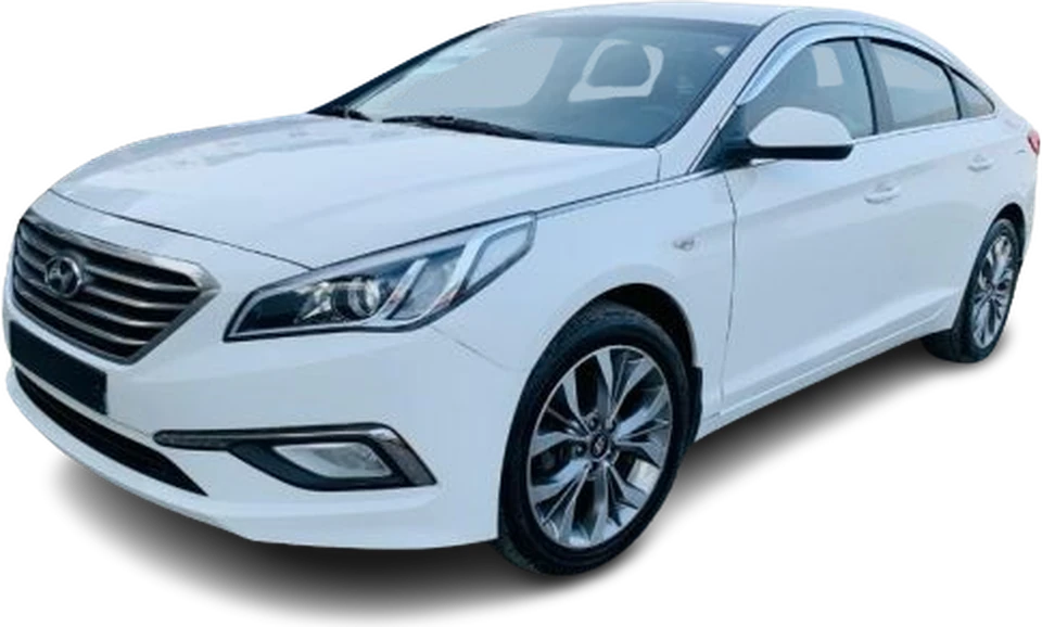 White Hyundai Sonata LF sedan